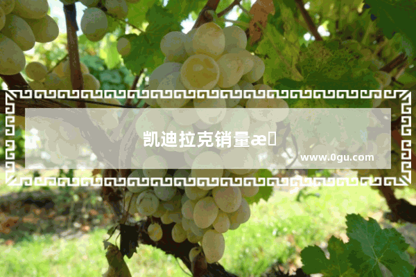 凯迪拉克销量最好的一款