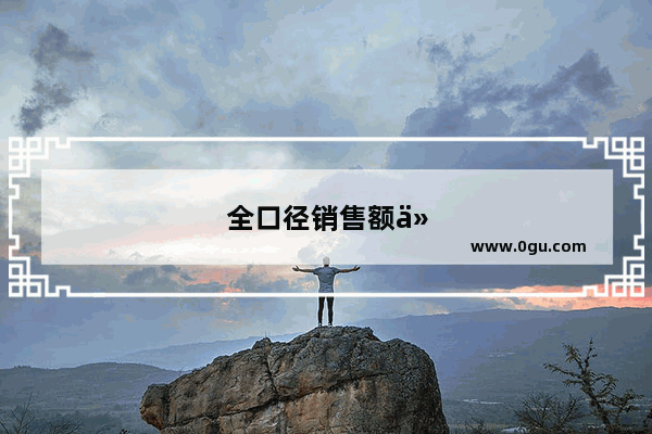 全口径销售额什么意思