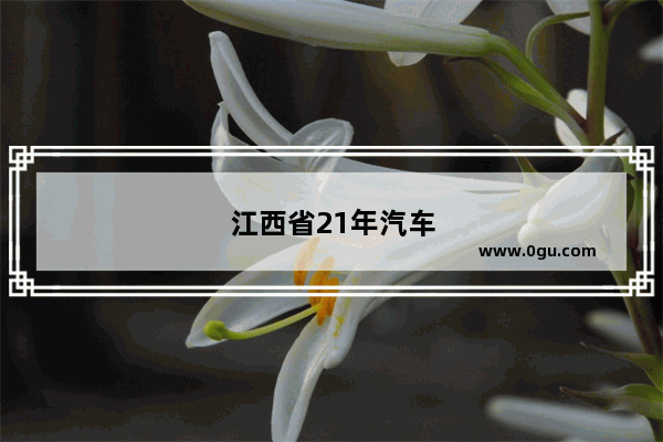 江西省21年汽车销量多少