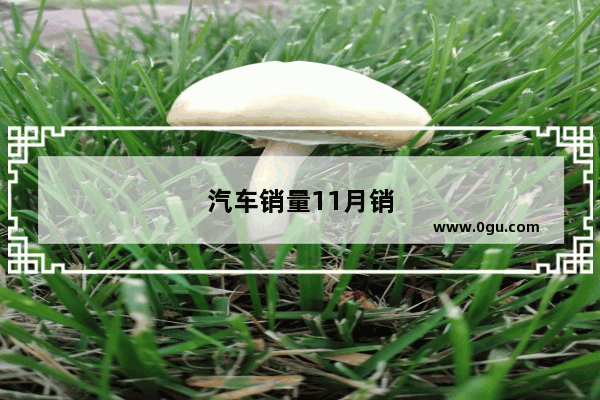 汽车销量11月销量排名