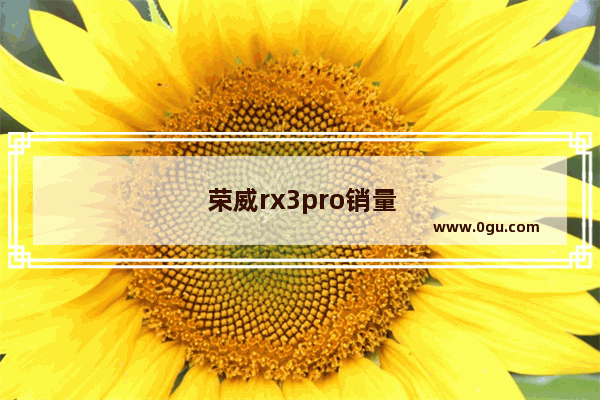 荣威rx3pro销量