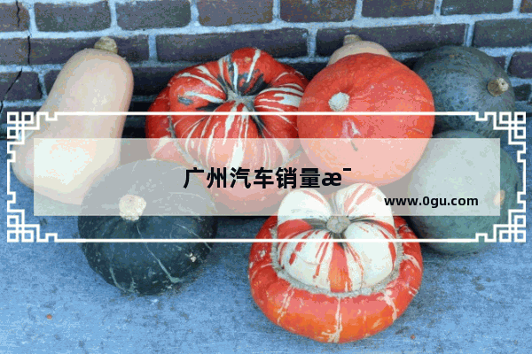 广州汽车销量每月增长率多少