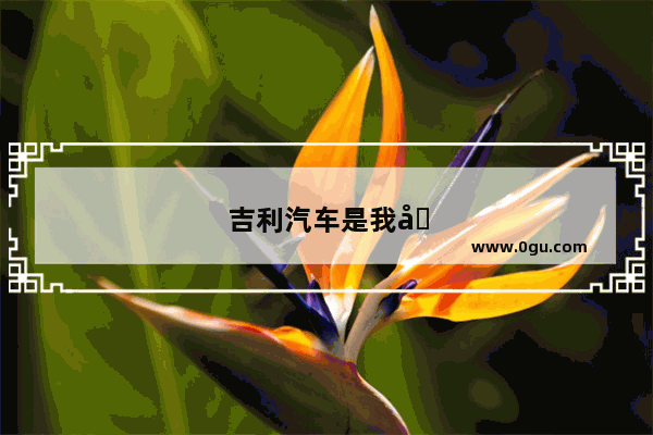 吉利汽车是我国的品牌吗